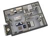 Whittier floor plan Whittier floor plan 765 Sq.Ft. at The Whit, Minneapolis, Minnesota